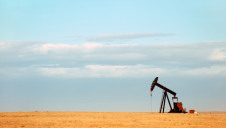 A wellhead in Nebraska, US: rules about, and conditions for, wastewater recycling in oil and gas vary from state to state
